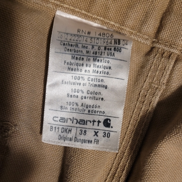 Carhartt Carpenter Jeans Work Pants 38 X 30 - Picture 2 of 4